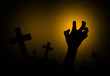 © aumkabaum - silhouette hand in a tomb