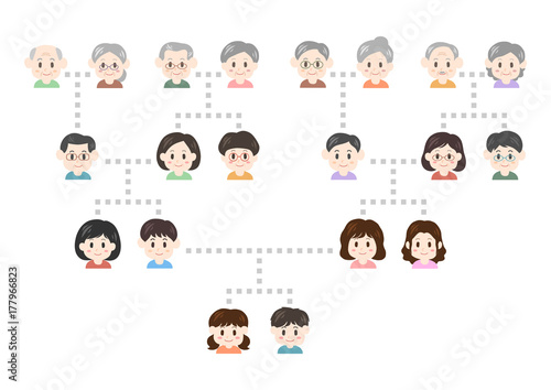 家族 家系図 イラスト Stock Vector Adobe Stock 家族 家系図 イラスト Stock Vector Adobe Stock