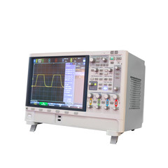 Digital oscillograph isolated on white background, power analyzer 3 phaze