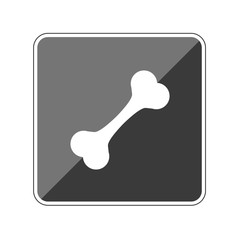 Sticker - Knochen - Reflektierender App Button