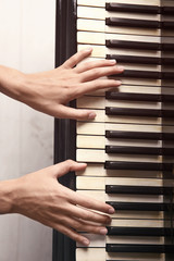 Sticker - Talented woman playing piano