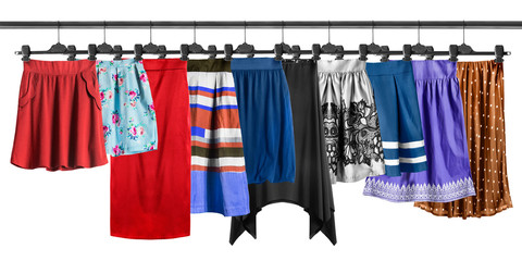 Sticker - Skirt on clothes racks