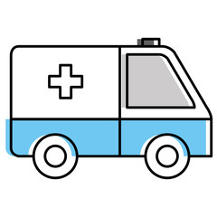 Wall Mural - ambulance car isolated icon