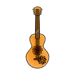 mexican guitar instrument musical carnival design