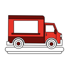 Poster - food truck icon image vector illustration design