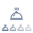 Plate Cover line icon,  Restaurant cloche 