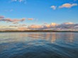 Sunset colors at lake Simcoe, Ontario, Canada
