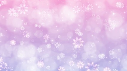 Wall Mural - abstract christmas background with snowflakes and sparkles. perfect to use in a project like events,