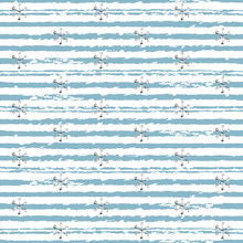 Glitter Silver Striped Christmas New Year Seamless Pattern With Snowflakes. Paint Brush Strokes Background. Silver Snowflakes. Stripes Lines. Vector Illustration. Hipster Trendy Wrapping Gift Paper.