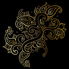 Poster - Paisley Ethnic ornament.