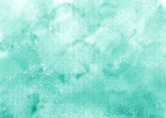 Green watercolor background. Digital drawing.