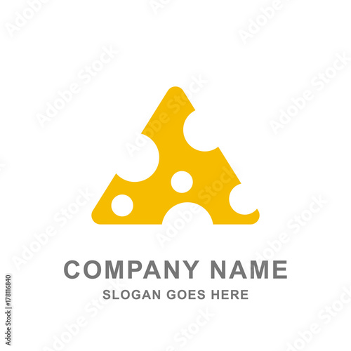 Download Cheese Triangle Slice Yellow Food Logo Vector Icon Buy This Stock Vector And Explore Similar Vectors At Adobe Stock Adobe Stock PSD Mockup Templates