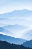 Fototapeta Góry - Lanscape with blue mountains