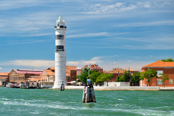 Canvas Print - Historic lighthouse at the island of Murano near Venice