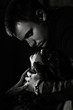 © Ivan - woman  with  theatrical mask and handsome man
