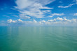 The water surface with clouds Clouds over Lake Balkhash