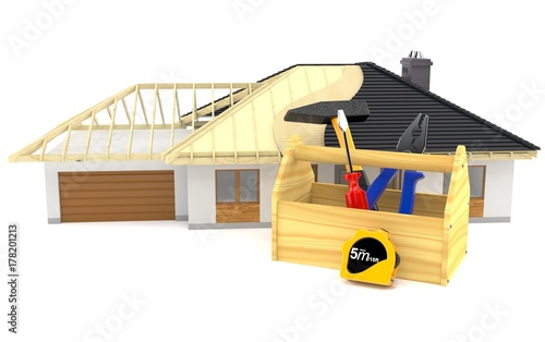 House Project With Tool Box Buy This Stock Illustration And