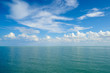 The water surface with clouds Clouds over Lake Balkhash
