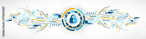 Fotografía Protection concept. Protect mechanism, system privacy.