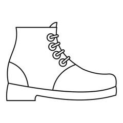 Wall Mural - Hiking boots icon vector thin line