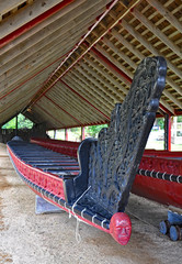 Wall Mural - Maori war canoe at Waitangi