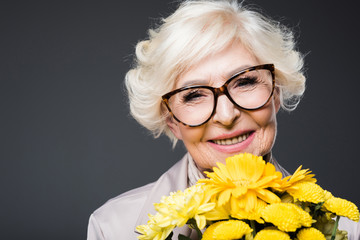 Wall Mural - happy senior lady