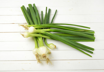 Poster - two bunches of spring onion