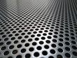 Perforated steel sheet, perforated plate of stainless steel sheet.