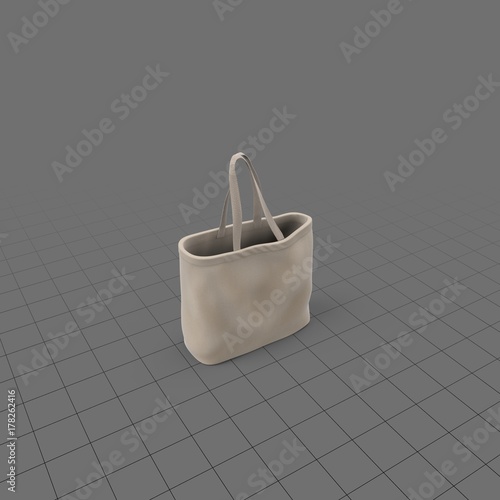 Tote Bag With Handles Buy This Stock 3d Asset And Explore Similar