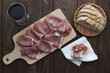 © Ina Peters/Stocksy - Food: Jamon Iberico, sliced spanish ham
