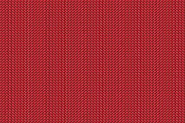 Christmas red knitted pattern.