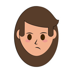 Canvas Print - woman disgruntled icon image vector illustration design 