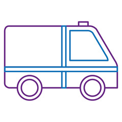 Wall Mural - ambulance car isolated icon