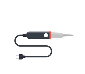 Canvas Print - soldering iron, vector illustration, flat style