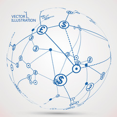 Wall Mural - electronic payment, internet finance, vector illustration.