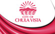3D Flag of Chula Vista, USA.