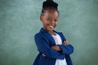© WavebreakMediaMicro - Portrait of happy confident girl with arms crossed