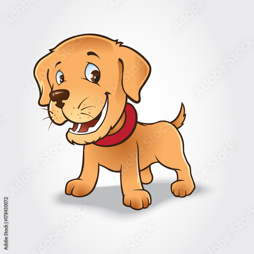 Labrador Puppy Cartoon Character Isolated On White Background Funny Cartoon And Vector Animal Character Isolated Objects Buy This Stock Vector And Explore Similar Vectors At Adobe Stock Adobe Stock