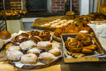 Pastries and cakes in a typical Norwegian bakery - 10