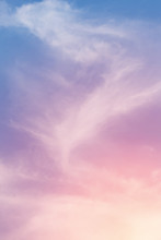 Sun And Cloud Background With A Pastel Colored

