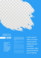 Wall Mural - Annual report page abstract design template