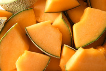 Sliced Ripe Melon As Background
