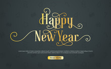 Happy New Year Background Vector Background
