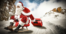 Santa Claus And Winter Day 