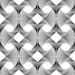  Design seamless monochrome decorative pattern