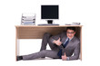 © Elnur - Businessman hiding in the ofice