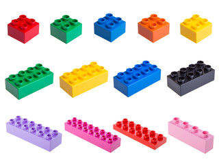 Plastic building blocks