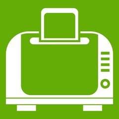 Wall Mural - Toaster icon green