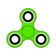Flat Design Color Icon Green Spinner