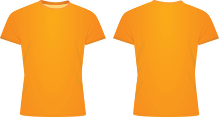 Wall Mural - Orange t shirt. vector illustration